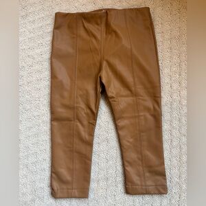 Mayoral Tan Faux Leather Pants - new with tags